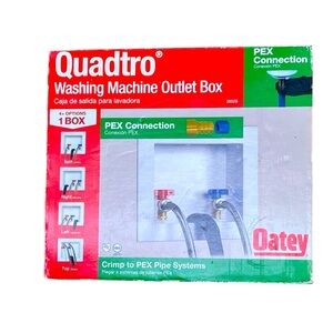 New Oatey Quadtro Washing Machine Outlet Box